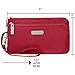 Baggallini Double Zip Wristlet with RFID Protection – Lightweight Wristlet with Zipped Compartments for Smart Phones and More