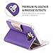 LG G6 Wallet Case, ProCase Folio Fold Card Case with Credit Card Slots Wristlet Flip Cover Kickstand Case for LG G6 2017 -Purple