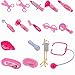 Doctor Toys Stethoscope Injections Nurse Pretend Play Kit for Kids Pink Luminous Sound Medical Doctor's Kit 30 pcs Role Play Educational Toys
