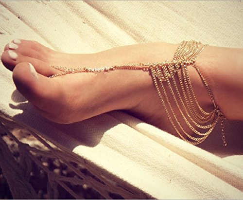 Leiothrix vogue bohemian simple multilayer golden alloy…