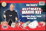 Jim Stott's 'Ultimate Magic Kit, Magic Tricks Set for Adults, Magic Cards Box, Svengali Card Deck, The 3 Rope Mystery, The Incredible Levitation System, Magic Sponge Balls, Magic Pen Penetration