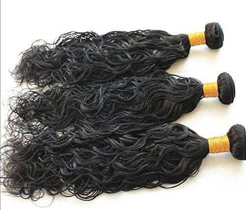 YISI HAIR Water Wave Human Hair Weave Extension 3 Bundle Brazilian hair Natural Weave Wet And Wavy Unprocessed Curly Virgin Hair (101214)