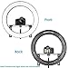 Neewer 19 inches Ring Light Dimmable Bi-Color LED Lighting Kit with Stand Bracket, 192 LED Beads, 3200-5600K, CRI 96+ for Studio YouTube Video Photography (AC/Battery Powered, Battery Not Included)