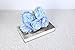 Felice Arts Silk Peony Bouquet 5 Heads Artificial Fake Flower Bunch Bouquet Bridal Bouquet Wedding Living Room Table Home Garden Decoration (Blue)