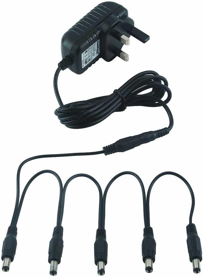 RockPower NT 50 UK Power Supply (Great Britain) "Combo Pack All 5" - 9V DC/1300 mA