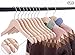 Cocomaya Pack of 10 Wooden Kids Baby Children Toddler Hanger Coats Clothes Hanger with 360 Swivel Hook (12.6 Inch Natural Unfinished Color)