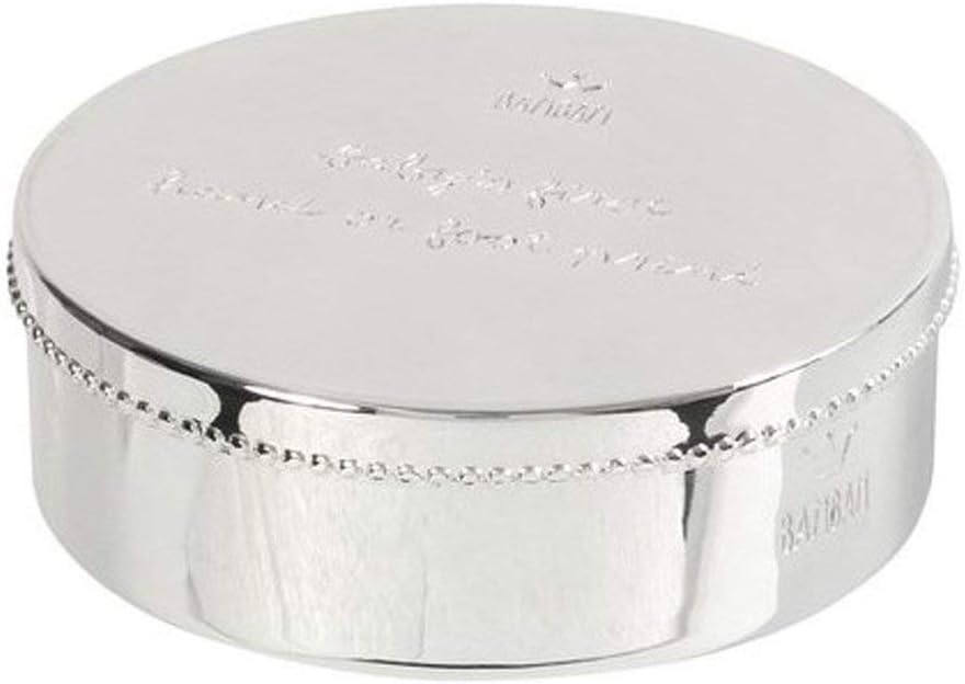 Plata BamBam bebé plateado Real Mano o la huella de la caja: Amazon.es: Bebé