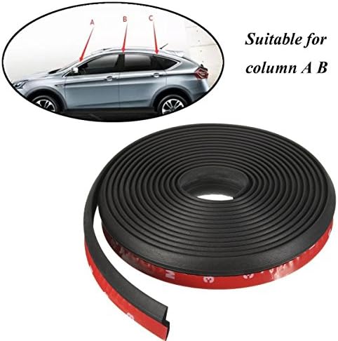 LEOZO 4M 13FT Z Shape Self Adhesive Automotive Rubber Seal Strip Weatherstrip for Car Window Door Engine Cover
