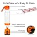 Portable USB Personal Blender with Travel Jar, Smoothie Maker and Juicer, Portable Single Serve for Shakes and Smoothies | High Speed, Powerful, 350ml, BPA-free, 4 Blades - Orange | Upgrade Version