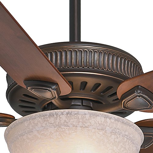 Casablanca Fan 60 inch Onyx Bengal Finish Ceiling Fan with Toffee Glass Light Kit (Certified Refurbished)