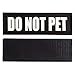 FAYOGOO Reflective Do Not Pet Patches with Hook Backing for Service Dog Vests /Harnesses. L, 6