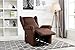Divano Roma Furniture Power, Lift Chairs, Linen Living Room Reclining Armchair (Dark Brown)