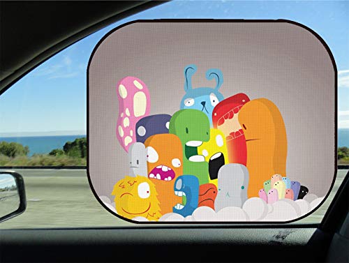 image for MSD Car Sun Shade for Side Window - UV Protector for Baby and Pet - Bl