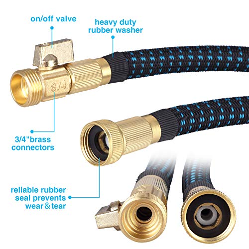 Kranich Garden Hose 100ft Expandable Garden Hose Kink-Free Flexible Water Hose with 10-Pattern Spray Nozzle - Thumbnail 4