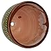 Flower Pot Moroccan Spanish Garden Drain Hole Ceramic Planter Handmade Multicolored