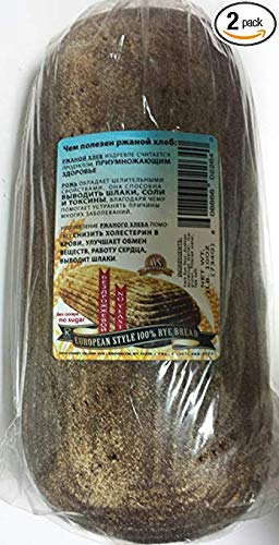 European Style 100% Rye Bread Pack of 2