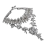 Holylove Women Statement Necklace White, Chunky Necklace for Women Novelty Costume Fashion Jewelry 1 pc with Gift Box- HLC0001 White