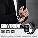 top4cus Genuine Leather Band iwatch Strap Compatible with Apple Watch Series 6, SE, 5, 4, 3/2/1 and Sport Edition, Stainless Steel Clasp (42mm, Matte Black)