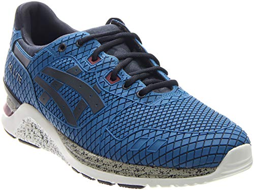 ASICS Men's Gel-Lyte EVO NT Retro Running Shoe, Mid Blue/Navy, 9.5 M US