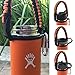 Gearproz HydroCord 1.0 Handle with Wide Mouth Ring and Carabiner, Compatible with 12-64 oz Water Bottles, Hydroflask 1.0, Iron Flask, Thermoflask & Wide Mouth 2.28