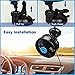 BestFire 12v Fan, Car Fan with Negative lons Feature, Vehicle Fan Air Purifier Suction Cup, Stepless Dashboard Electric Car Fan, Cooling Air Circulator Automobile Fan with Cigarette Lighter Plug