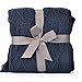 BATTILO HOME Navy Throw Blanket