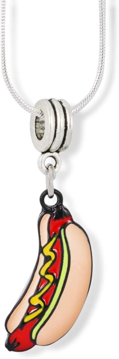 hot dog necklace