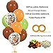 Woodland Party Decorations Balloons 40 Pack 12 Inch Brown Orange Fruit Green Latex Balloons with Confetti Balloon for Baby Shower Woodland Creatures Party Supplies Forest Party Favors