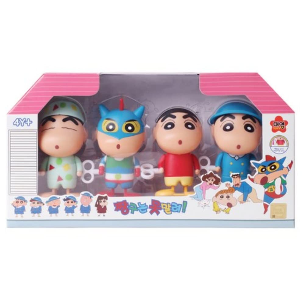 Photo 1 of ?? Crayon Shinchan Manual Winding Figure 4p Set