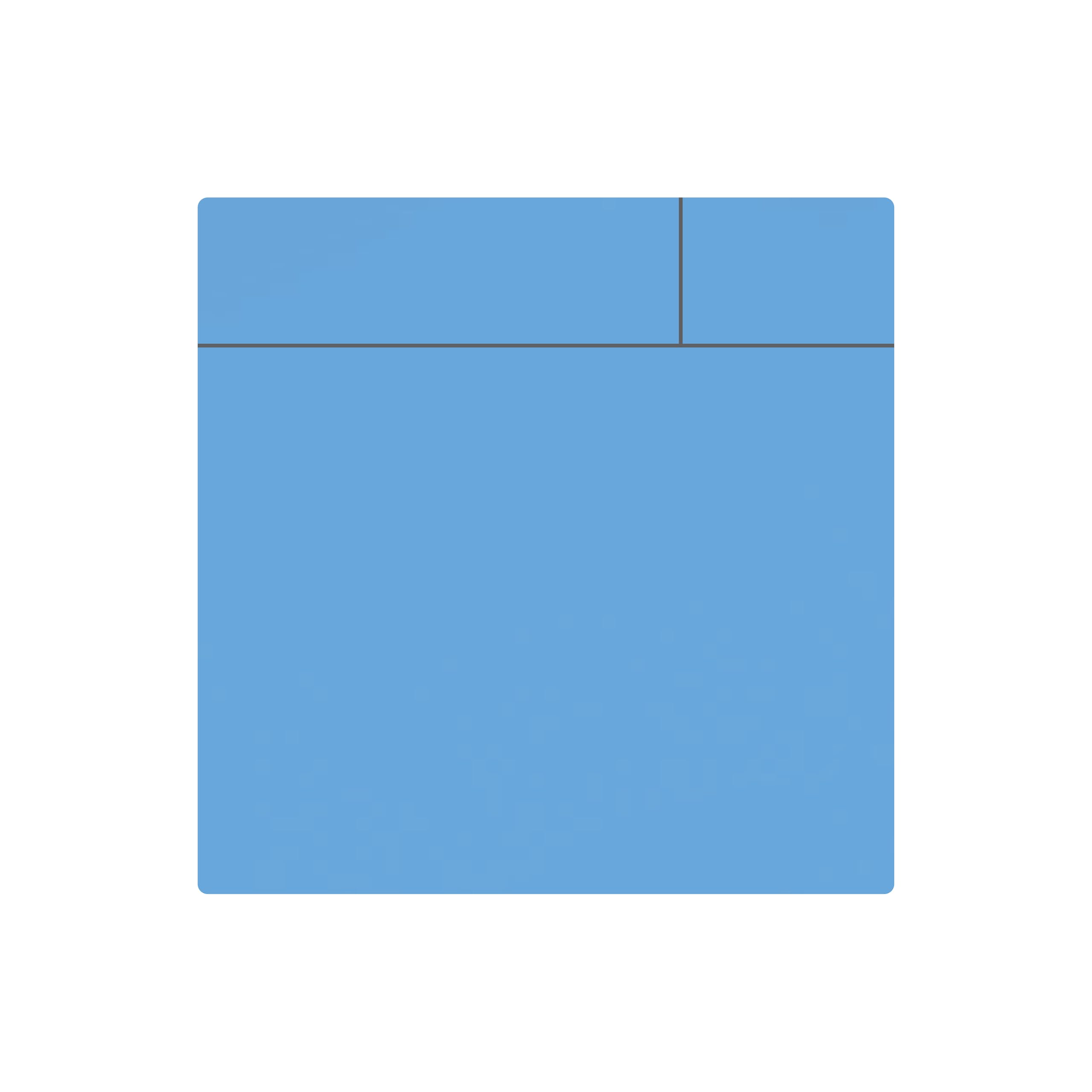 MagFlex® Flexible Gloss Blue Dry-Wipe Scrumboard Magnet for Creating Removable and Changeable Labels - 75mm x 75mm - Pack of 50