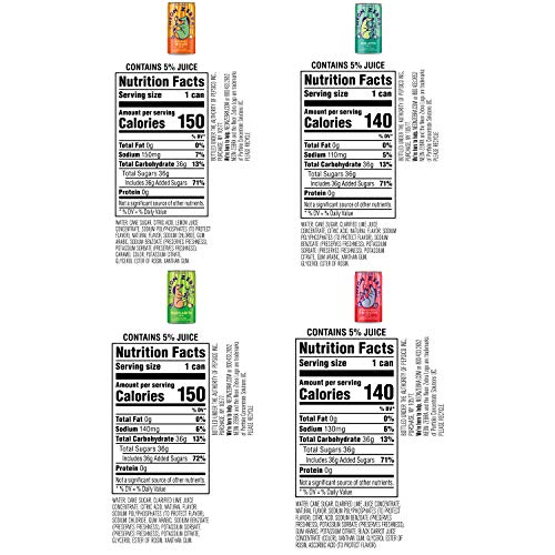 Neon Zebra 4 Flavor Variety Pack (Mojito, Margarita, Strawberry