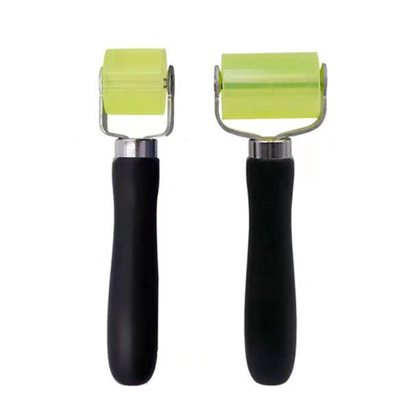 2 x Pressure Roller, Pressure Roller Tool, Pressure Roller Hand Pressure Roller, Rubber Pressure Roller, Silicone Roller for Edge Banding (Large + Small)