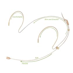 Haoin Headset Microphone Double Over Ear Earset