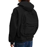 Creative Travel Hoodie with Backpack, Lightweight Zipper Backpack Sweatshirt Pullover Outfits for Women Men