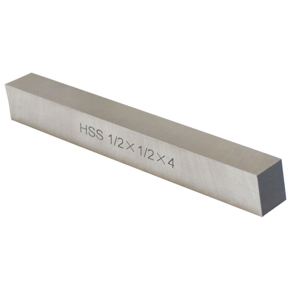 1/2'' x 1/2'' x 4'' HSS Square Tool Bit Lathe Fly Cutter Mill Blank
