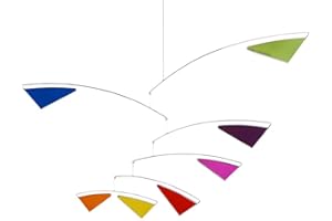 MODERN ARTISANS Tranquil Spectrum Multicolor Modern Mobile, 22" x 34", American Made