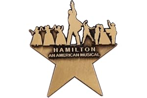 LATINDAY Broadway Hamilton- an American Musical Enamel Pin Brooch Star Logo Badge Musicals Fans Art Decor American Musical Brooch Broadway Musical Fan Art Accessories
