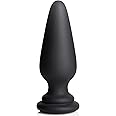 Tailz Snap-On XL Anal Plug for Interchangeable Fox & Bunny Tails for Men & Women | Easy to Clean and Wear | Prostate Adult Sex Toy Stimulator | Premium Silicone Butt Plug, Black (AG837-XL)