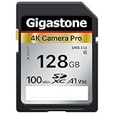Gigastone 128GB SD Card V30 SDXC Memory Card High Speed 4K Ultra HD UHD Video Compatible with Canon Nikon Sony Pentax Kodak O