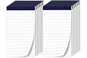 PINJINGPRO 12 Pack Note Pads 3x5 Inch Small Lined Writing Memo Pads Refills Easy Tear Off no Rip Writing Pads with 50 Sheets Each Pad Narrow Ruled Mini Pocket Notepad for Daily Planning and Organization of Work