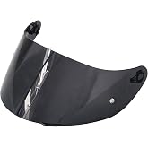 ZARZAVT K1 Motorcycle Helmet Visor for K1 K1S K3SV K5 K5S (Deep Smoke) | Anti‑Scratch &amp; UV‑Protected Full‑Face Shield, HD Tinted PC Lens, Fits Helmets with GT2 / GT4 Hinge, Ideal for daytime riding