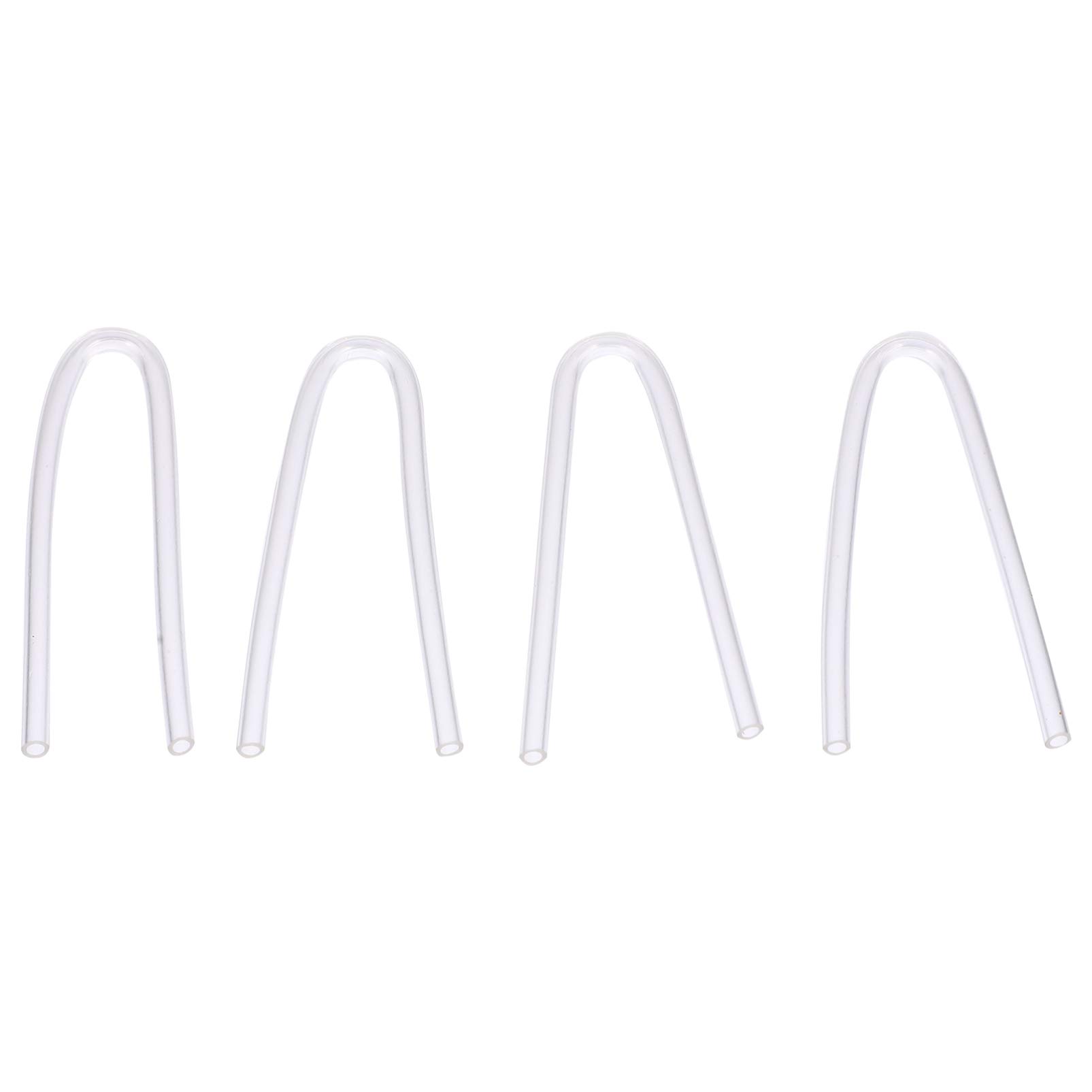 Hemobllo 4PCS Preformed BTE Earmold Hearing Aid Tubes - Hearing Machine Mold Tubes Clear PVC Sound Tube Replacement Tubes Hearing Aid Accessories