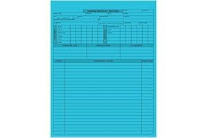 Canine Veterinary Medical Record Forms, Doctor Stuff 2-Sided Vet Chart for Dogs, Vaccination & Treatment Log, Heavy Paper Stock, 250 Sheets, Ideal for Veterinary Clinics, Animal Hospitals & Shelters