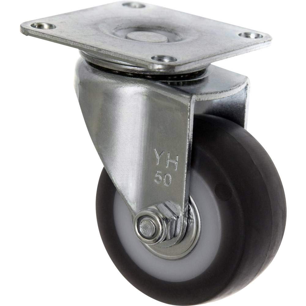 TOOLCRAFT TO-5137866 Swivel Castor with Mounting Plate 50 mm TPR