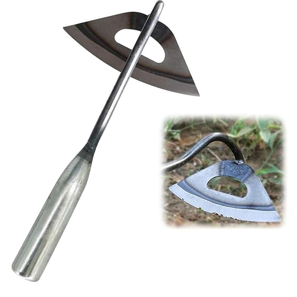 Stainless Steel Hollow Hoe Garden Tool Weeding Rake Plants Vegetables Home Garden Farm Weeding Hollow Hoe