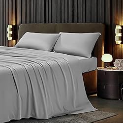 LIANLAM 100% Bamboo Sheets - Queen Size Sheets Set