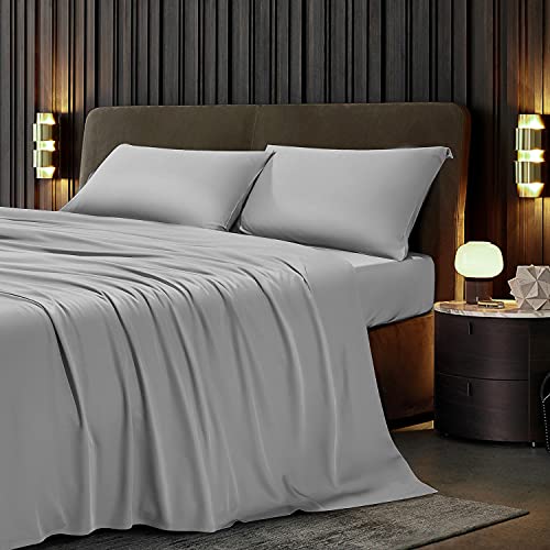LIANLAM 100% Bamboo Sheets - Queen Size Sheets Set