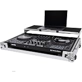 Headliner Flight Case Compatible with Pioneer DJ DDJ-FLX10 with Laptop Platform &amp; Wheels