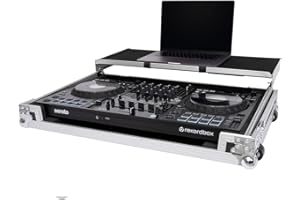 HEADLINER LOS ANGELES Headliner Flight Case Compatible with Pioneer DJ DDJ-FLX10 with Laptop Platform & Wheels