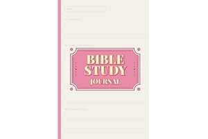 Bible Study Journal: 6x9 Inches Bible Journal Notebook, Prayer Journal for Women and Teen Girls
